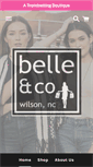 Mobile Screenshot of belleandco.com